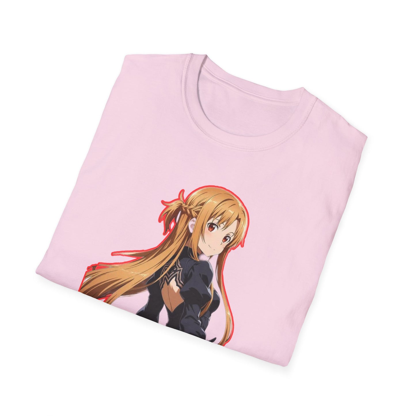 Anime-Inspired worlds of swords  Unisex Softstyle T-Shirt featuring Asuna, Casual Tee, Gift for Anime Fans, Cosplay Apparel, Perfect for Birthdays, [...]