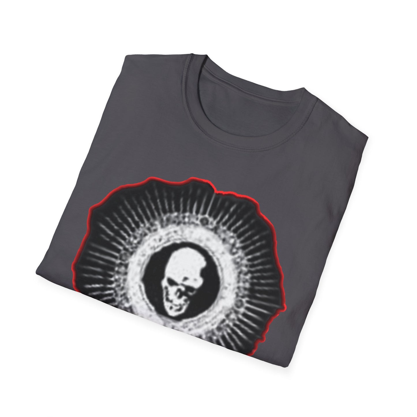 Skull Graphic Tee dn style – Unisex Softstyle T-Shirt for Art Lovers, Halloween, Casual Wear, Gothic Fashion, Unique Gift