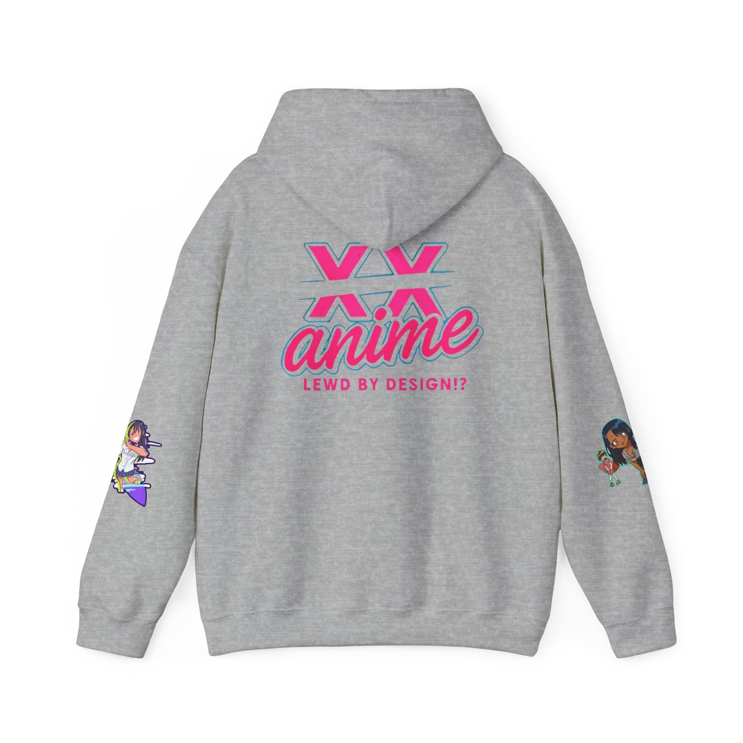 Anime-Themed Hoodie with Playful Graphics, Gift for Anime Fans, Cozy Lounge Wear, Casual Streetwear, Unique Gift Idea