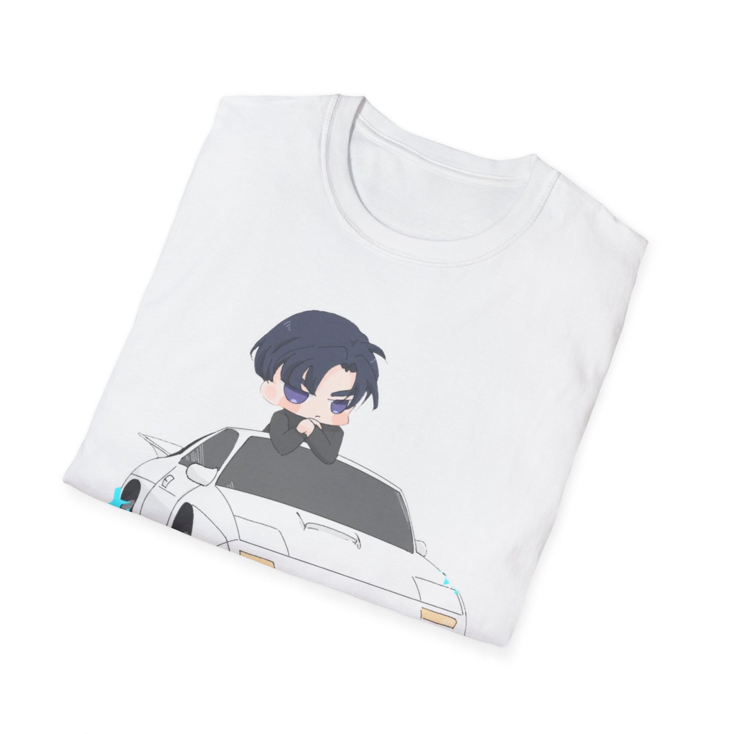 Anime Car initial D 4 Chibi T-Shirt, Unisex Graphic Tee, Cool Gift for Car Lovers, Casual Wear, Streetwear Style