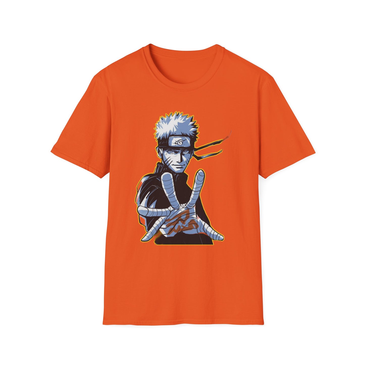 Naruto-Inspired Unisex Softstyle T-Shirt, Anime Fan Tee, Gifts for Cosplay, Comfy Everyday Wear, Perfect for Halloween and Birthdays