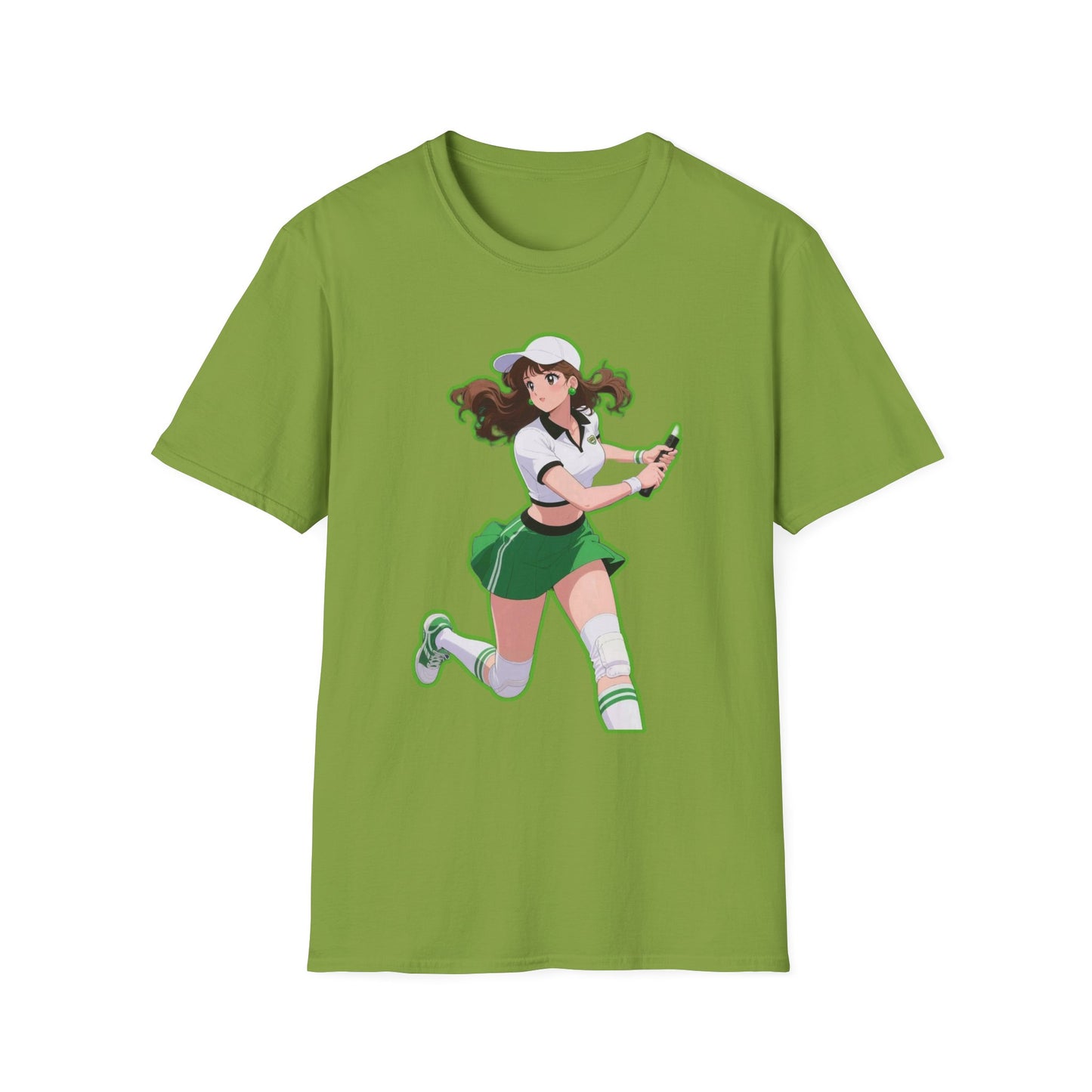 Playful Anime sailor moon 4 Character T-Shirt, Unisex Softstyle Tee, Casual Graphic Shirt, Gift for Anime Lovers, Fun Everyday Wear, Otaku Merchandise