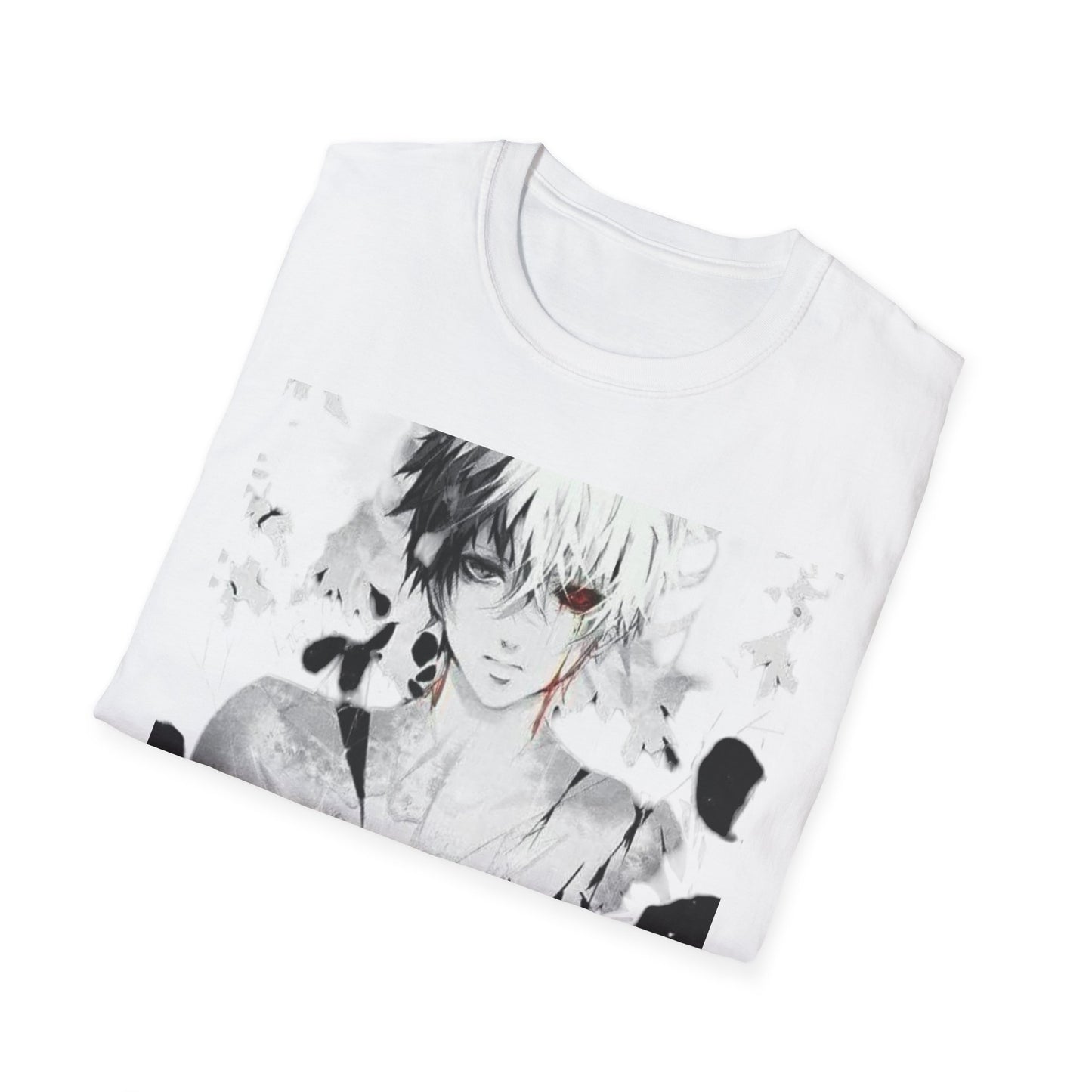 Anime Art Unisex tokyo ghoul style 2Softstyle T-Shirt | Perfect Gift for Fans, Graphic Tee, Casual Wear, Cosplay, Every Day Comfort