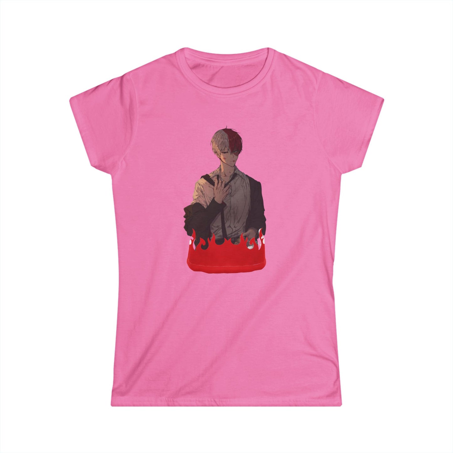 Hero life todo style 2 Tee for Fans, Casual Wear, Gift for Her, Anime Merch, Birthday Present, Cute T-Shirt