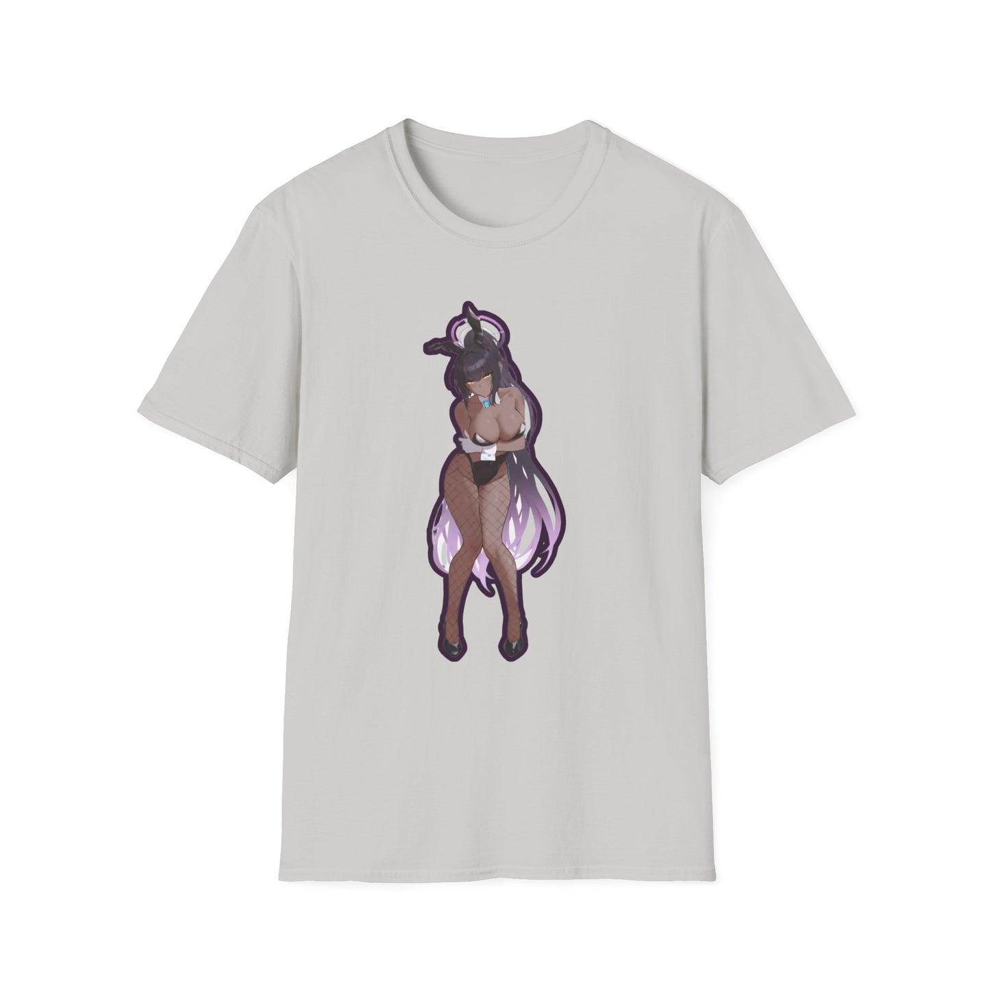 Anime Graphic lewd bunny 4 T-Shirt, Unisex Softstyle Tee for Anime Lovers, Casual Wear, Gift for Fans, Statement Tee, Edgy Style