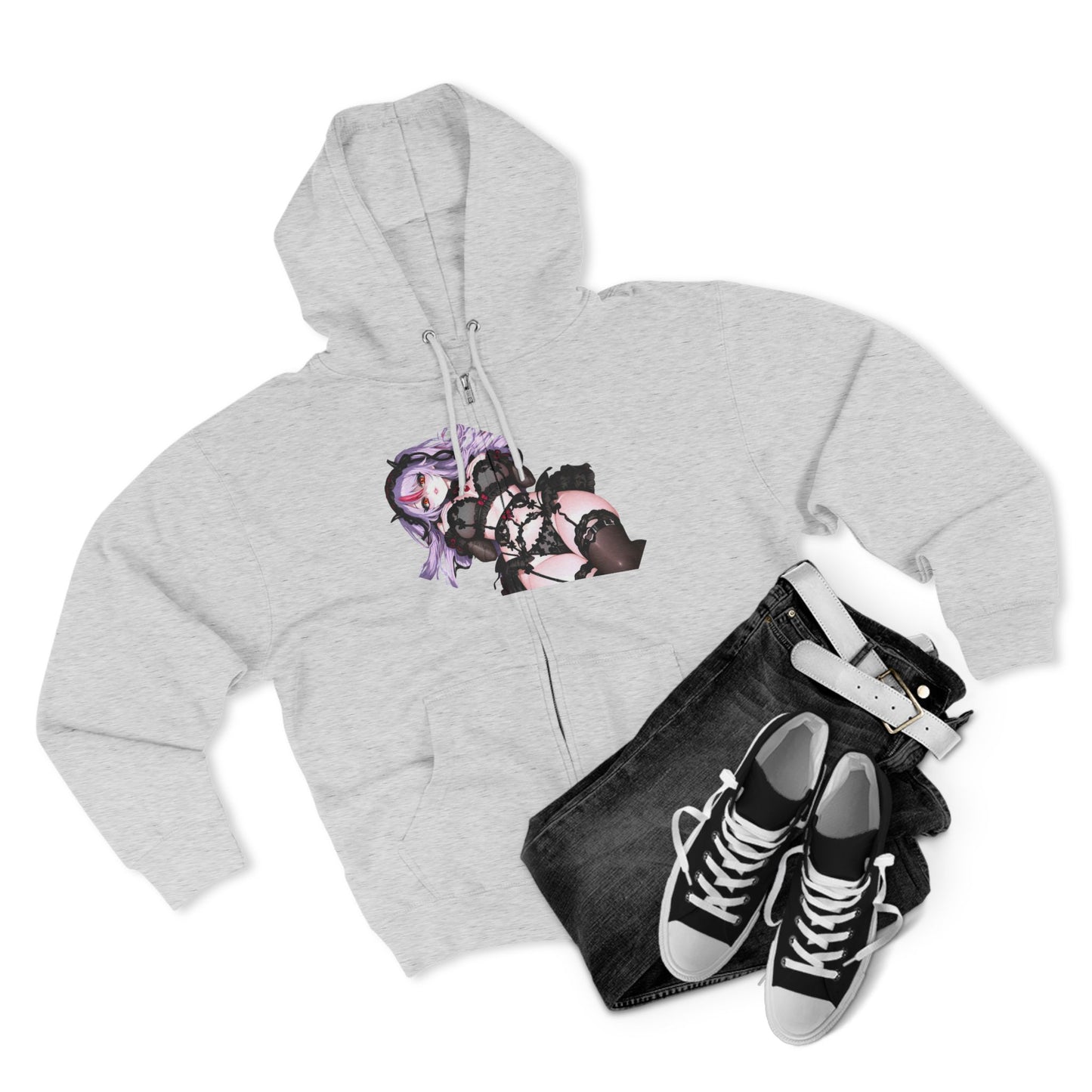 Anime-Inspired Unisex Zip Hoodie - Perfect for Fans, Anime Lovers, Cosplay, or Casual Wear, Gifts for Birthdays and Conventions