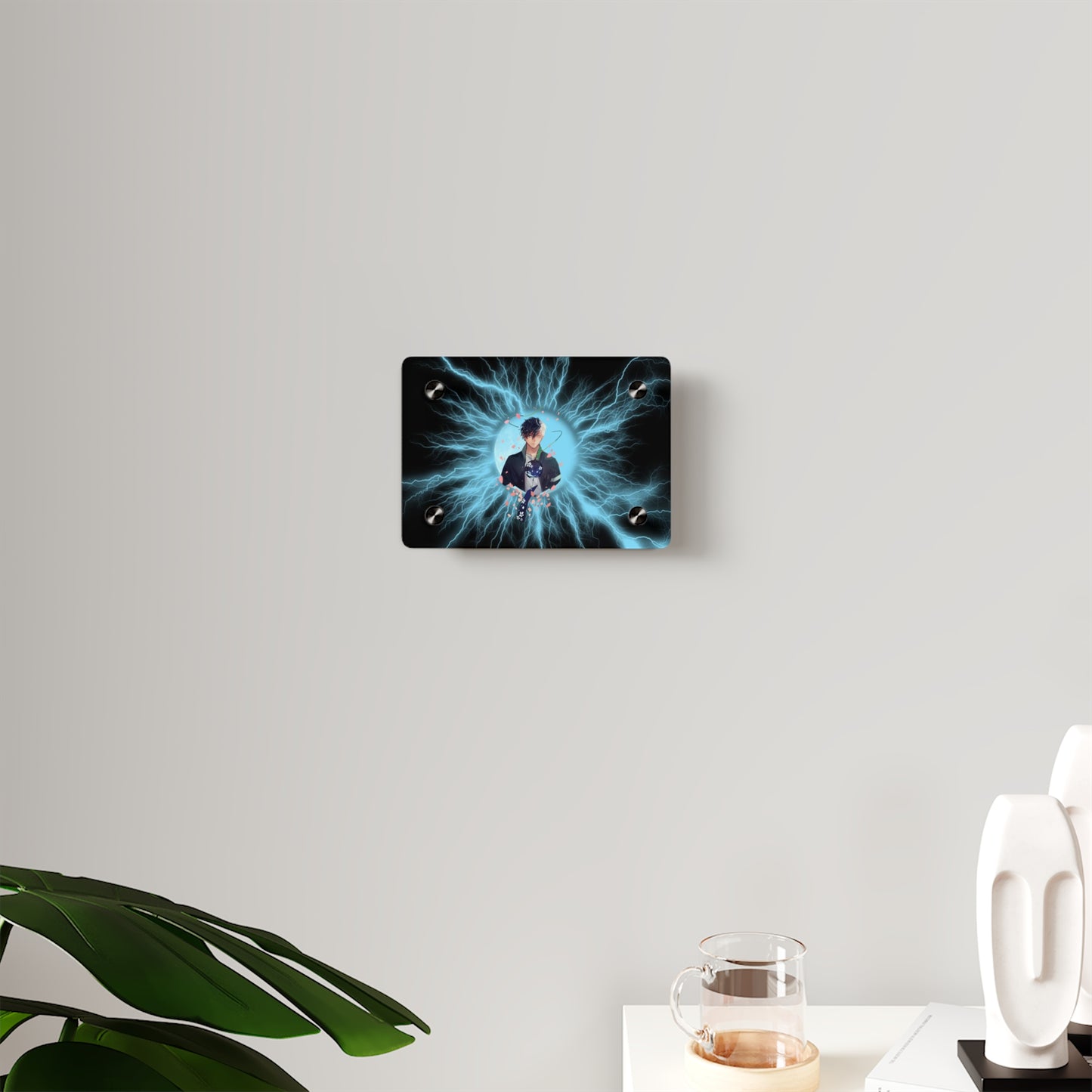 Dynamic Acrylic Wall Art Panels - Unique Home Decor, Modern Wall Decor, Lightning Theme, Gift for Anime Lovers, Room Aesthetic