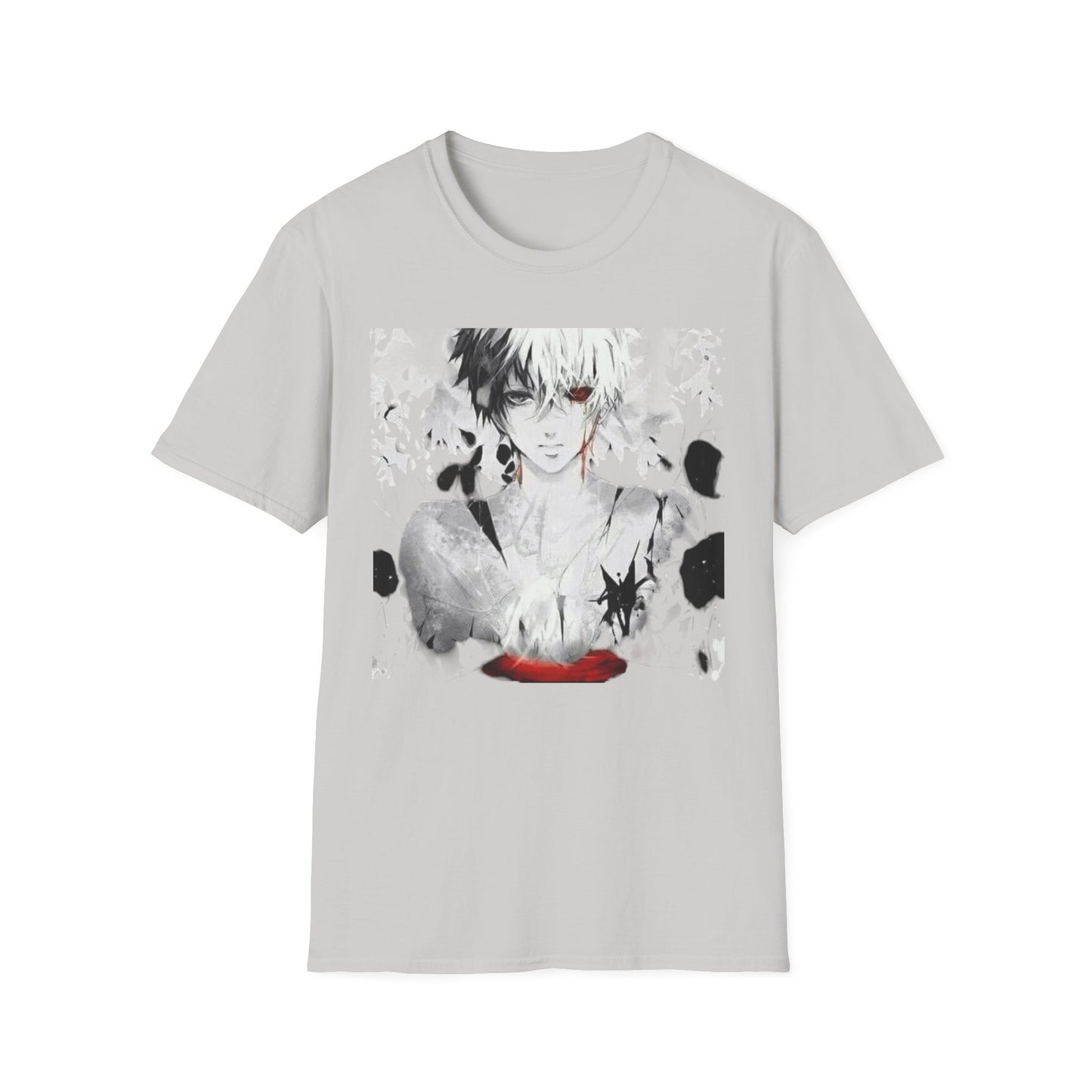 Anime Art Unisex tokyo ghoul style 2Softstyle T-Shirt | Perfect Gift for Fans, Graphic Tee, Casual Wear, Cosplay, Every Day Comfort