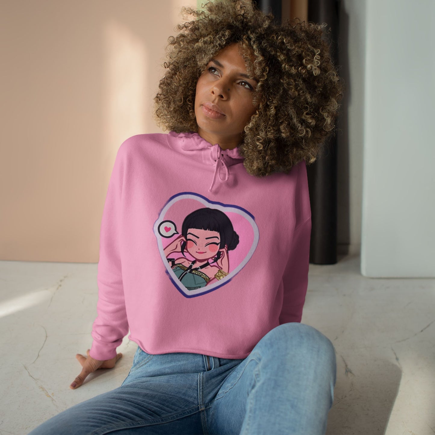 Idol style 2 Crop Hoodie, Stylish Casual Wear, Gift for Anime Fans, Perfect for Parties & Events, Unique Trendy Apparel