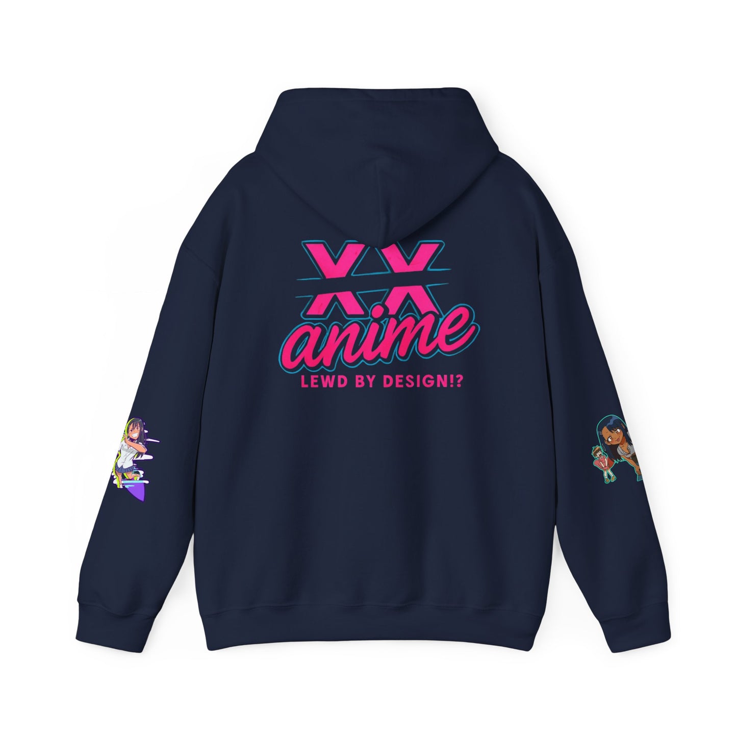 Anime-Themed Hoodie with Playful Graphics, Gift for Anime Fans, Cozy Lounge Wear, Casual Streetwear, Unique Gift Idea