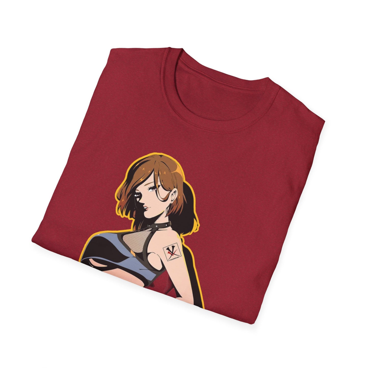 Chic Graphic one piece T-Shirt for Trendy Fashionistas, Unisex Softstyle Tee, Anime Art Apparel, Perfect Gift for Birthdays and Casual Outings