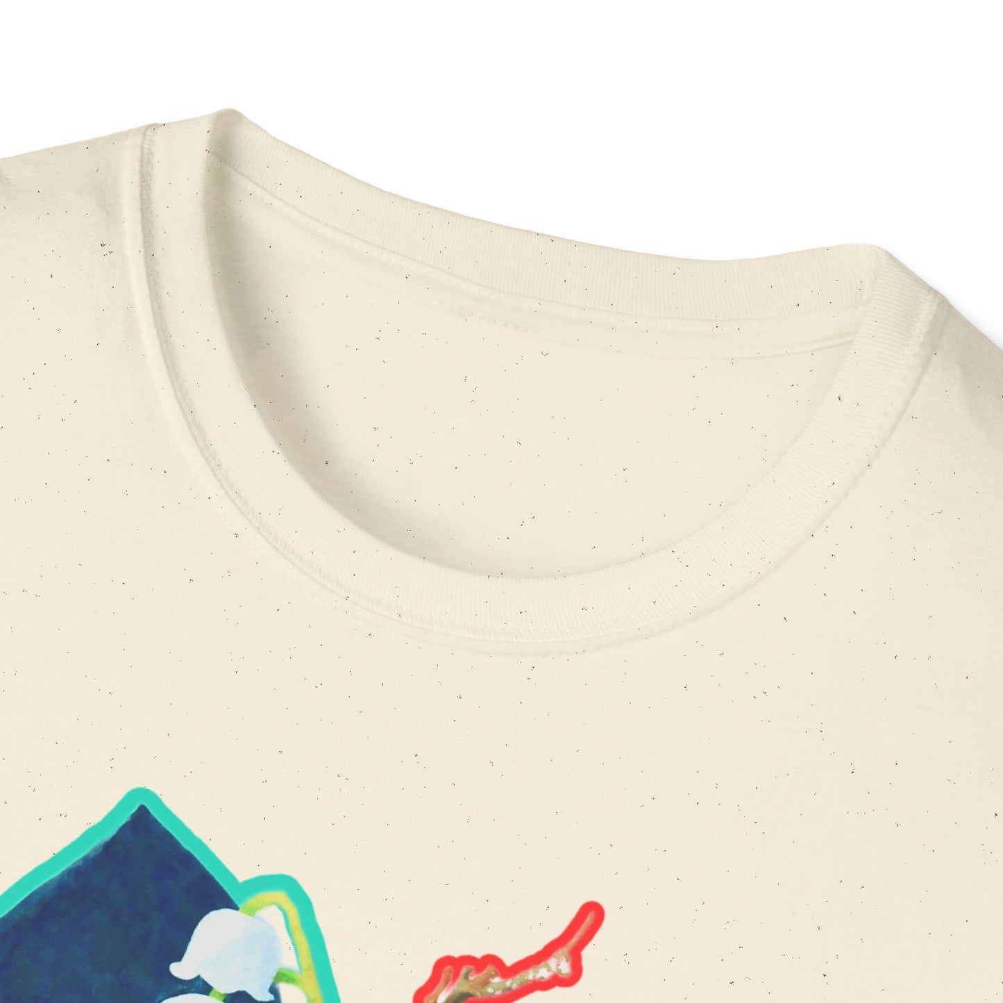 Artistic Unisex erased 5 Softstyle T-Shirt | Unique Graphic Tee, Gift for Art Lovers, Trendy Fashion, Everyday Wear, Creative Style