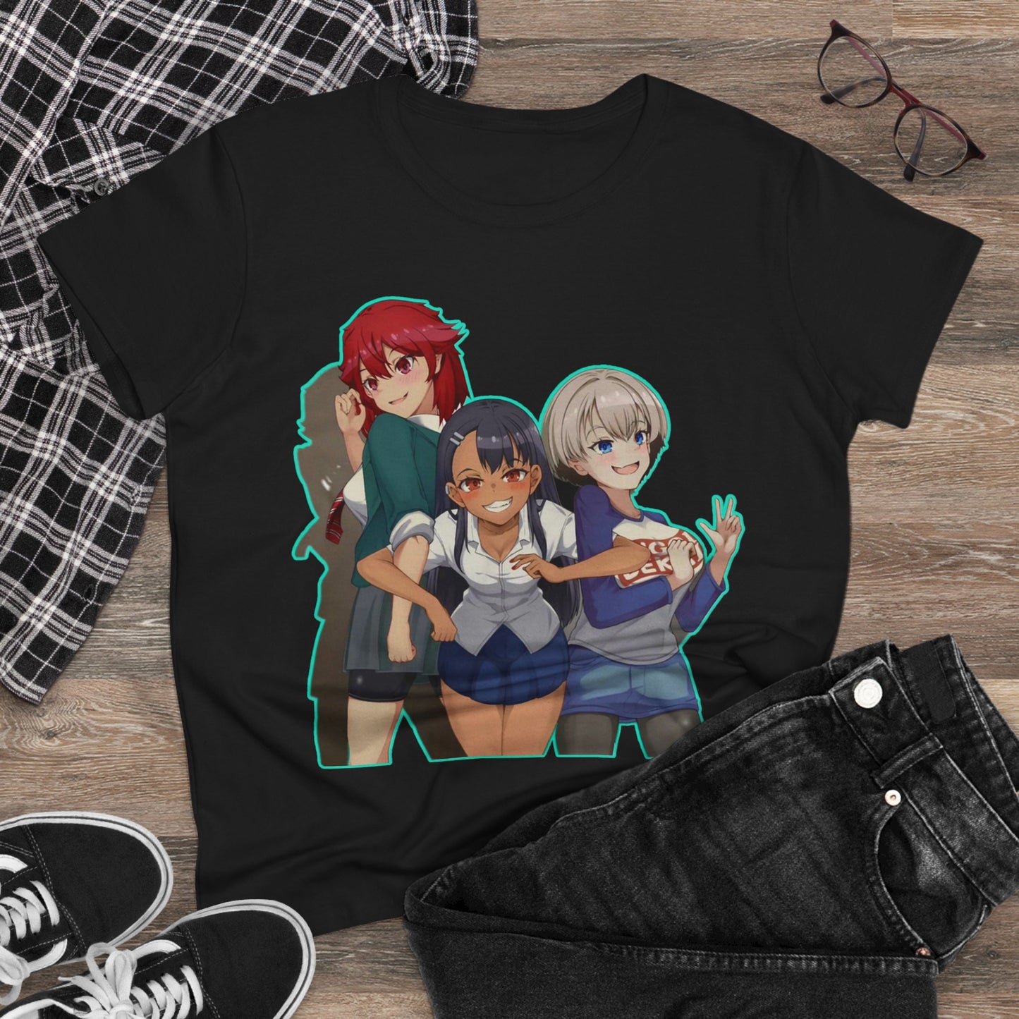 Anime-Inspired Tomo chan is a girl Women's Cotton Tee, Casual Graphic Shirt, Cosplay Tee, Gift for Anime Fans, Cute Manga Shirt