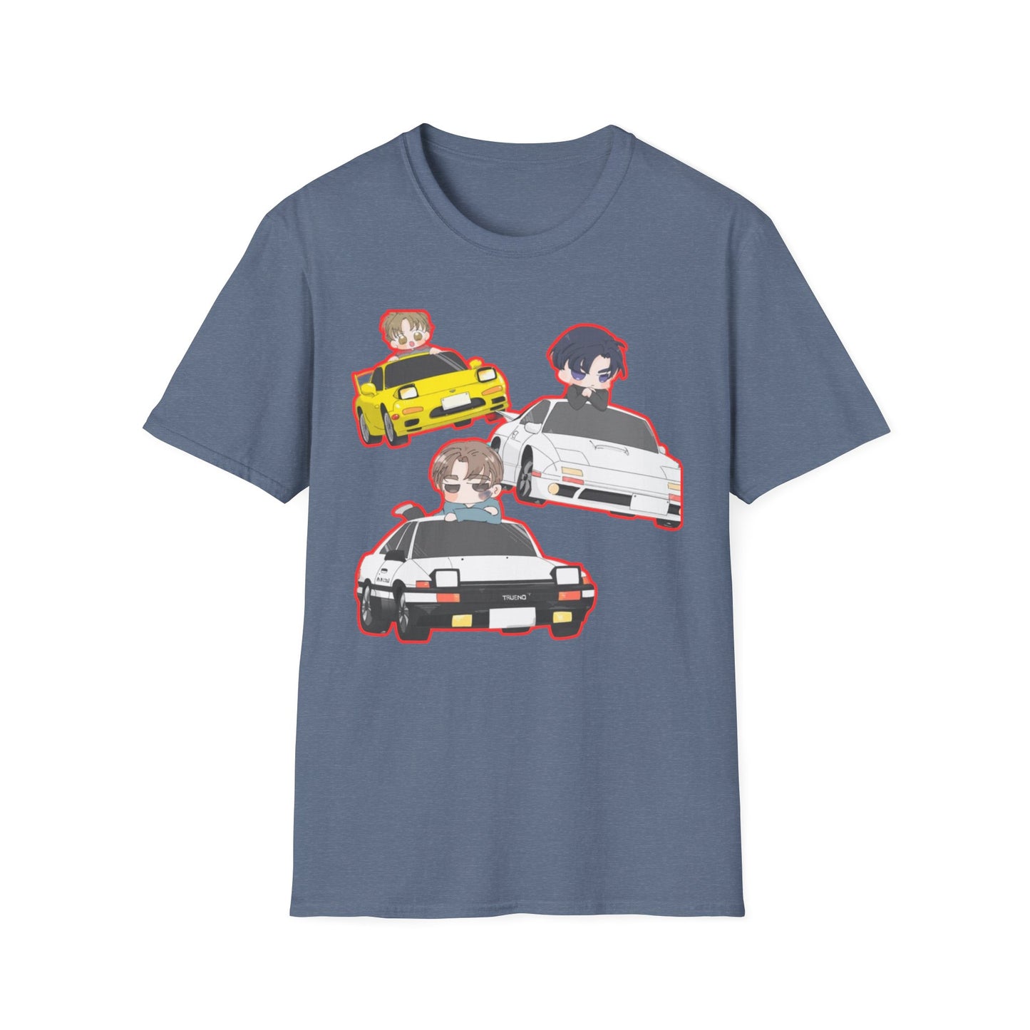 Anime Car initial D 2 Enthusiast T-Shirt, Cool Graphic Tee, Unisex Design, Perfect Gift for Gamers, Casual Streetwear, Fun Summer Shirt