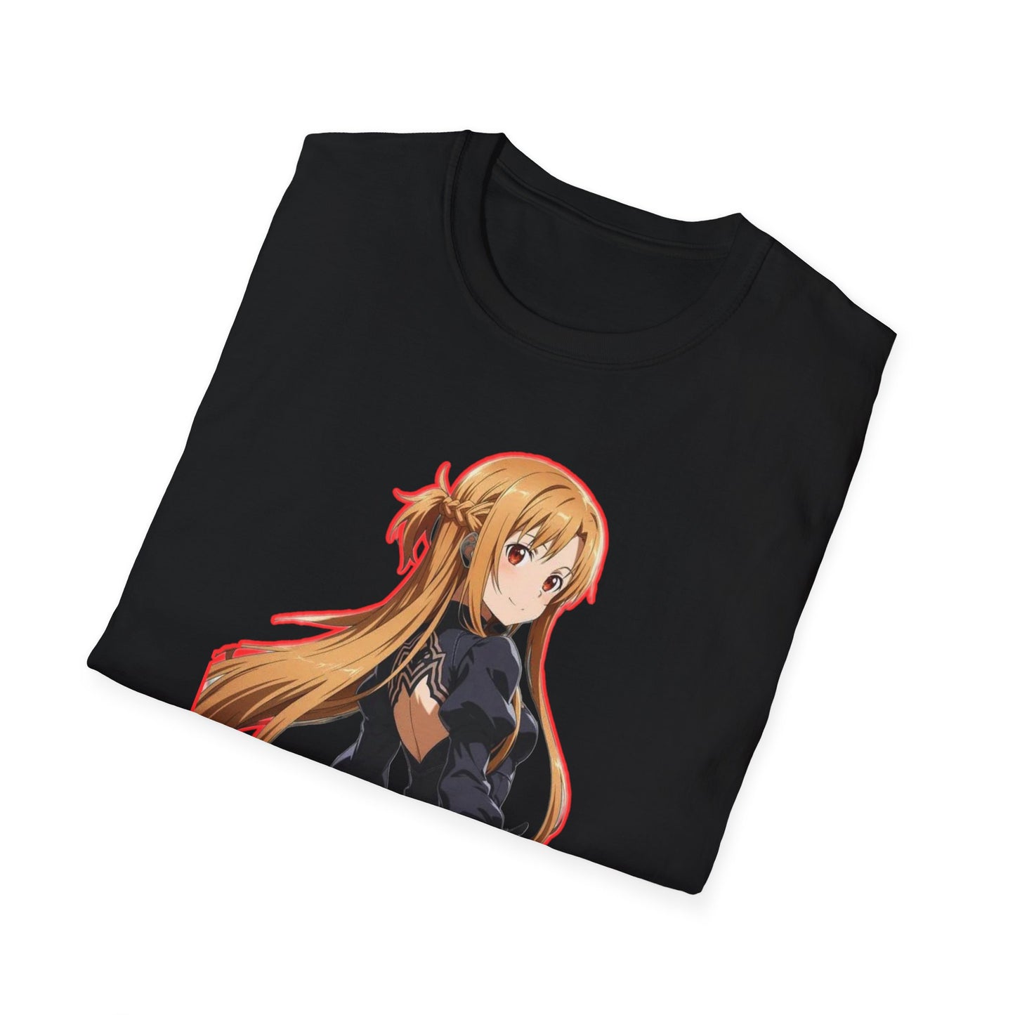 Anime-Inspired worlds of swords  Unisex Softstyle T-Shirt featuring Asuna, Casual Tee, Gift for Anime Fans, Cosplay Apparel, Perfect for Birthdays, [...]