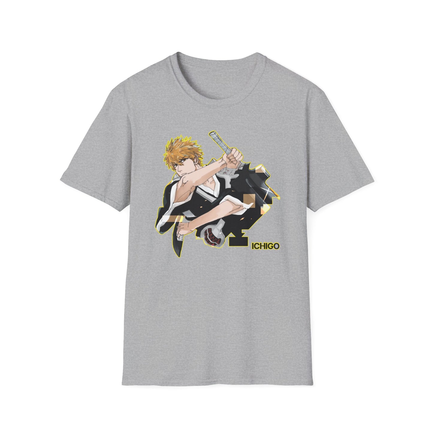 Bleach 12 Anime Unisex T-Shirt, Ichigo Graphic Tee, Softstyle Shirt, Gift for Fans, Casual Wear, Anime Merchandise