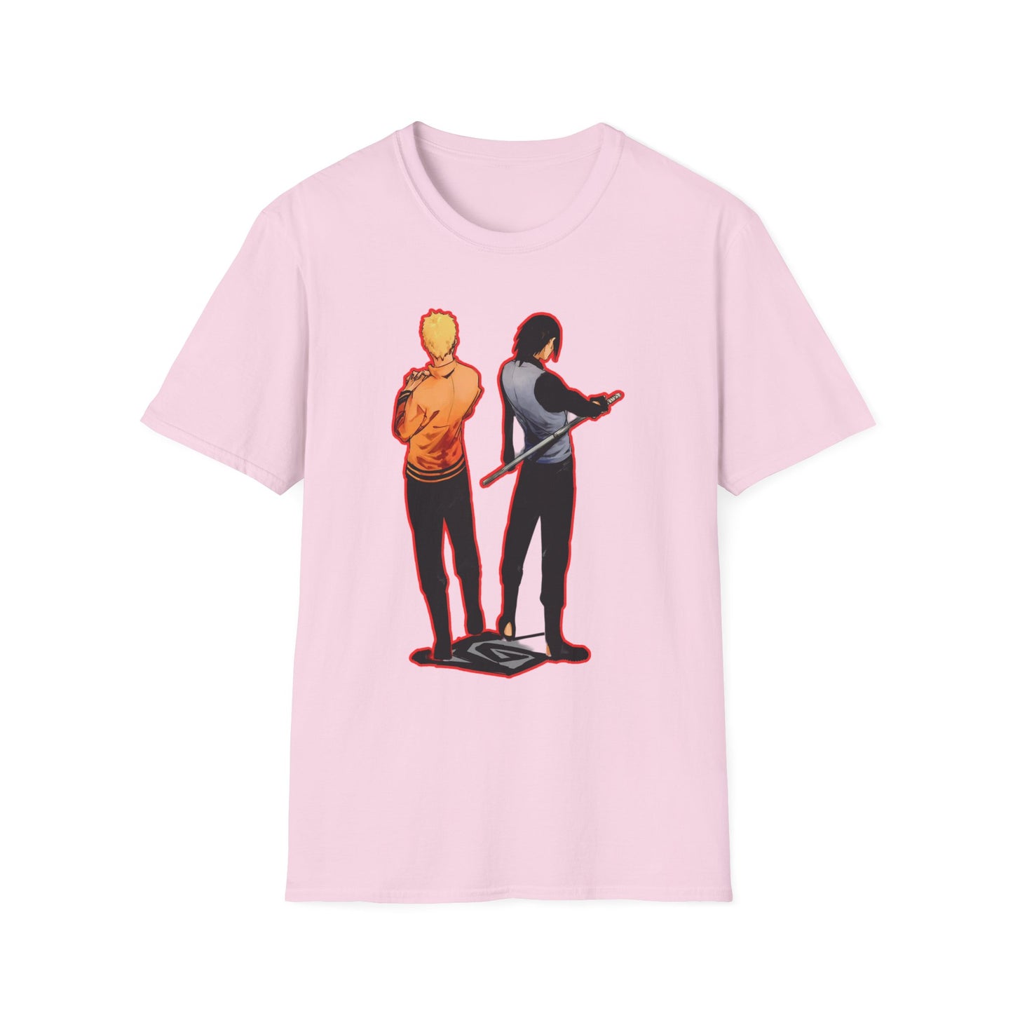 Dynamic Duo Naruto Unisex T-Shirt, Casual Graphic Tee, Perfect Gift for Friends, Birthday Apparel, Fan Merchandise