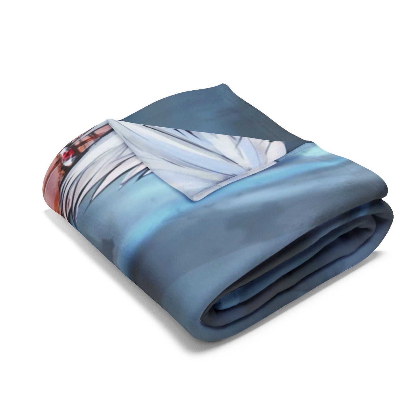 Ninja style Anime-Themed Fleece Blanket, Cozy Throw Blanket, Konoha Design Blanket, Gift for Anime Fans, Soft Plush Blanket