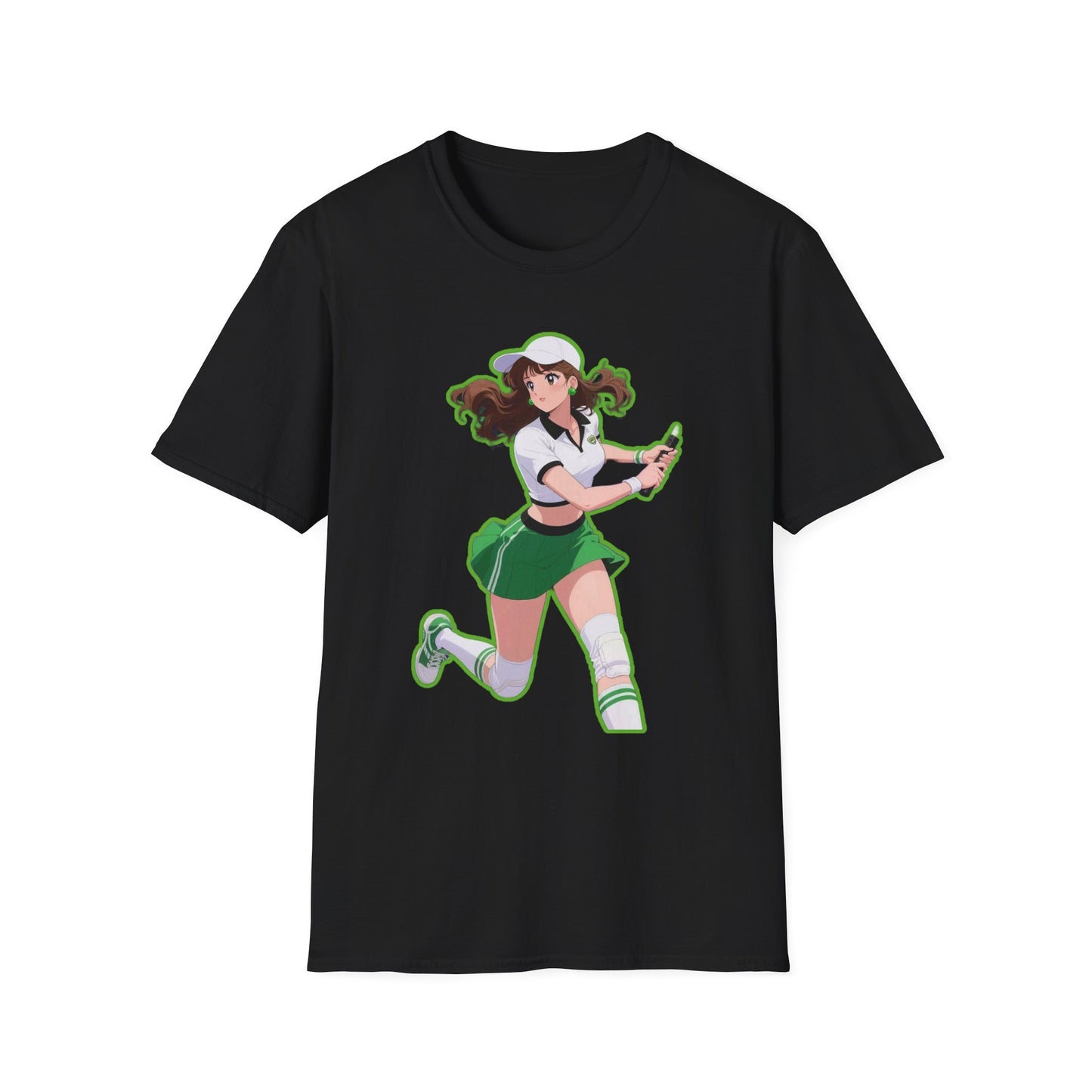 Playful Anime sailor moon 4 Character T-Shirt, Unisex Softstyle Tee, Casual Graphic Shirt, Gift for Anime Lovers, Fun Everyday Wear, Otaku Merchandise