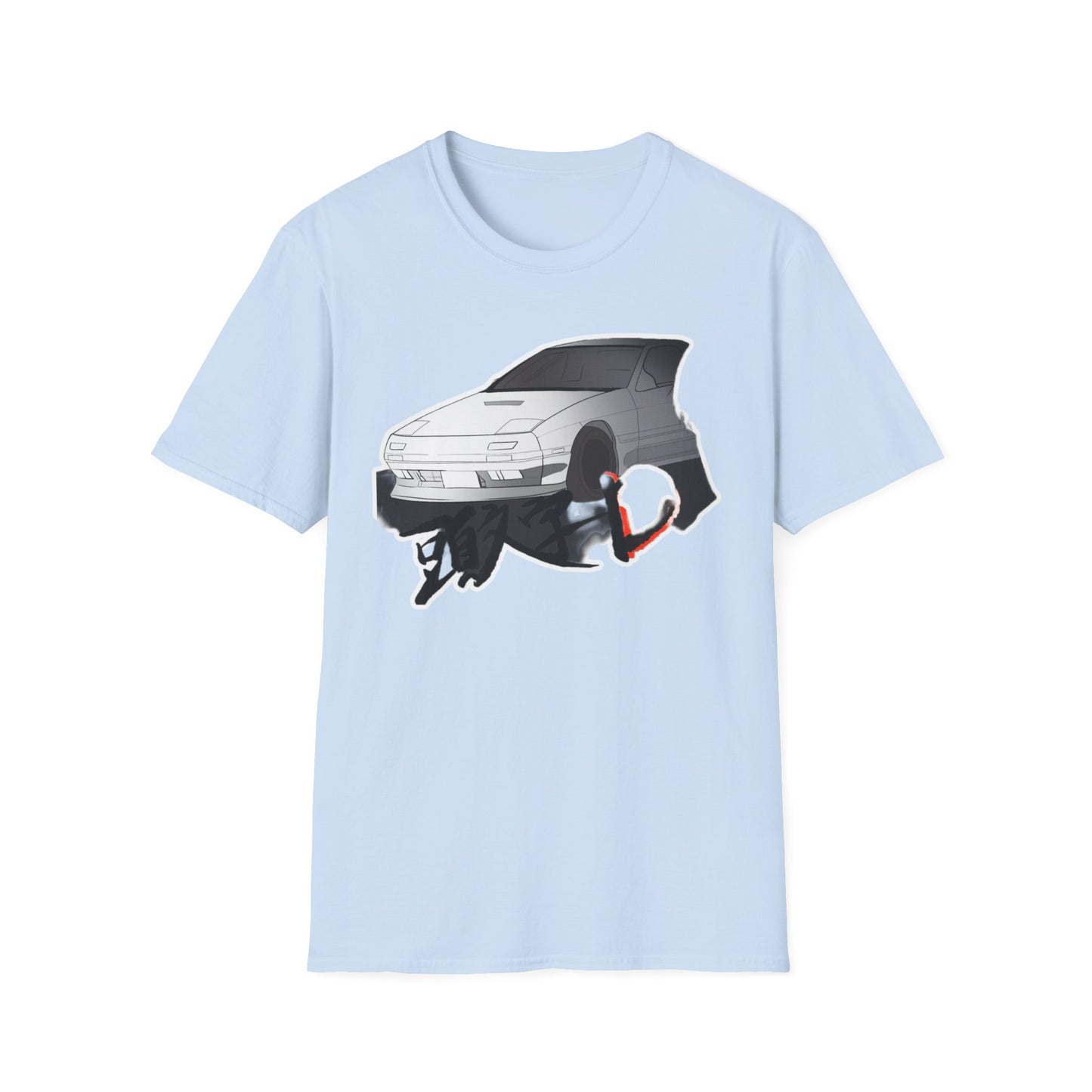 Cool Car Graphic initial D Unisex Tee, Softstyle T-Shirt for Auto Enthusiasts, Perfect Gift for Birthdays and Car Shows, Casual Everyday Wear