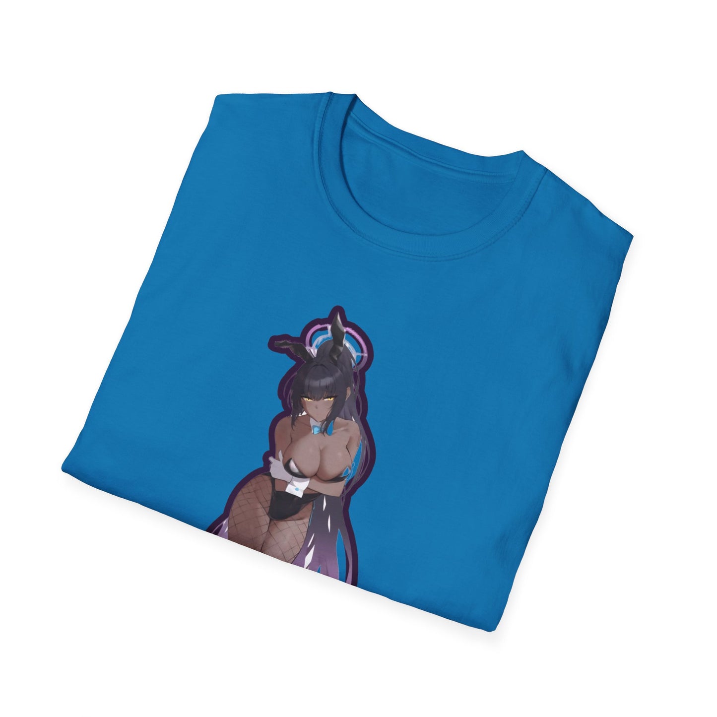 Anime Graphic lewd bunny 4 T-Shirt, Unisex Softstyle Tee for Anime Lovers, Casual Wear, Gift for Fans, Statement Tee, Edgy Style