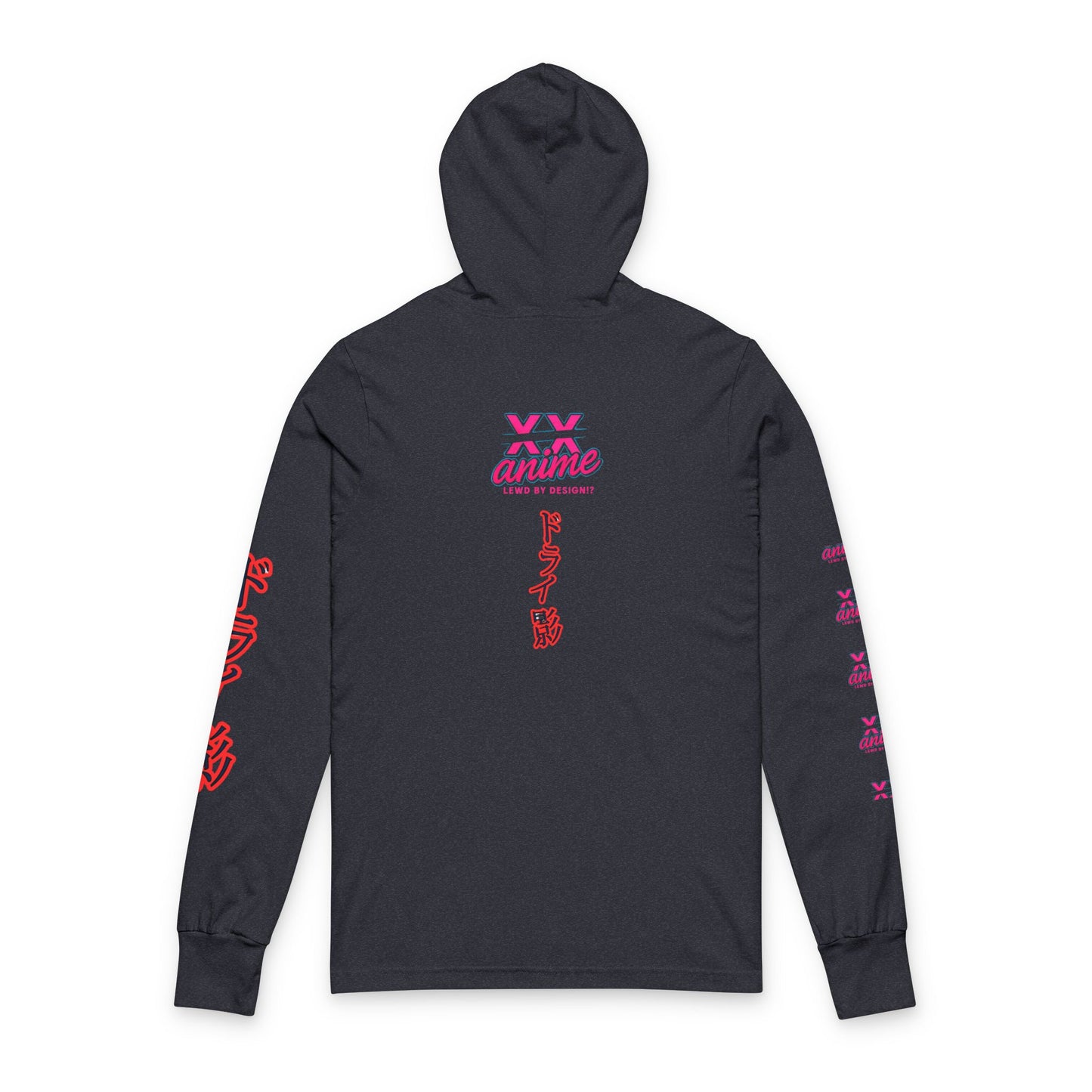 Anime-Inspired drykage Unisex Hooded Long Sleeve Tee, Graphic Tee, Streetwear, Casual Wear, Gift for Anime Lovers