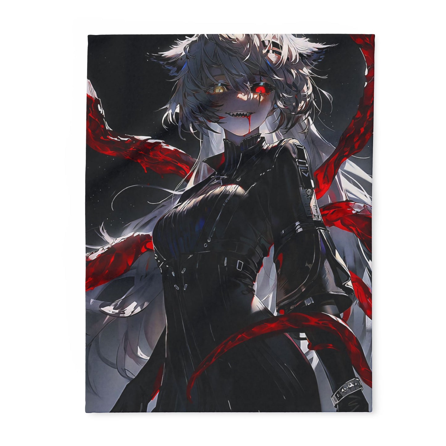 Arctic Fleece Blanket Tokyo ghoul style 3featuring Dramatic Fantasy Artwork, Cozy Throw for Home Decor, Gift for Anime Fans, Halloween Decor, Soft Plush [...]