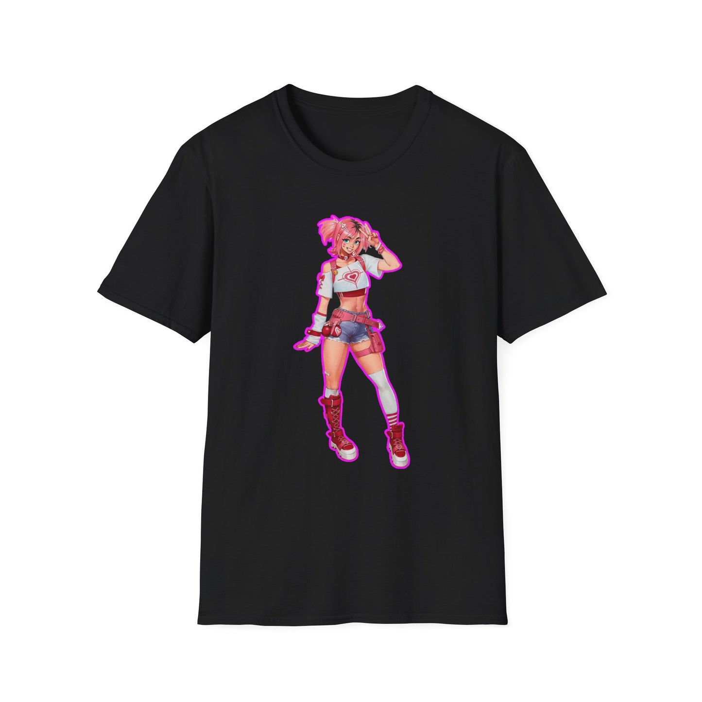 Vibrant Graphic spooky season fortnite 2Tee, Unisex Softstyle T-Shirt, Trendy Casual Wear, Perfect for Parties, Gift for Anime Lovers, Unique Statement Shirt