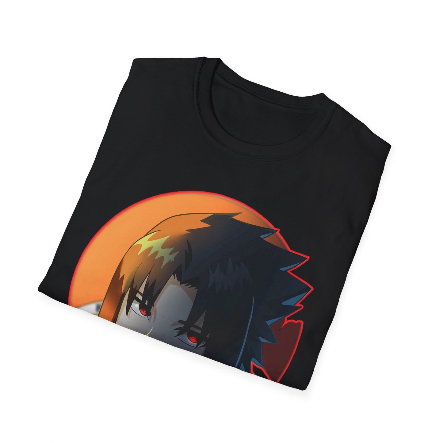 Anime-Inspired naruto Unisex Softstyle T-Shirt with Cool Character Design, Graphic Tee for Fans, Perfect for Gifts, Casual Wear, Unisex Apparel