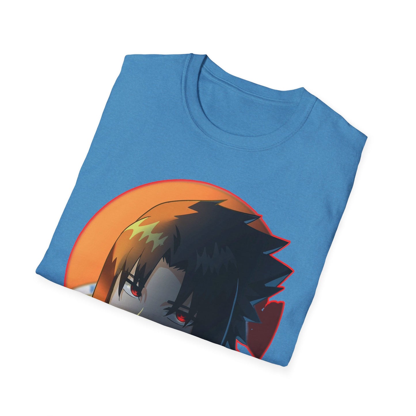 Anime-Inspired naruto Unisex Softstyle T-Shirt with Cool Character Design, Graphic Tee for Fans, Perfect for Gifts, Casual Wear, Unisex Apparel