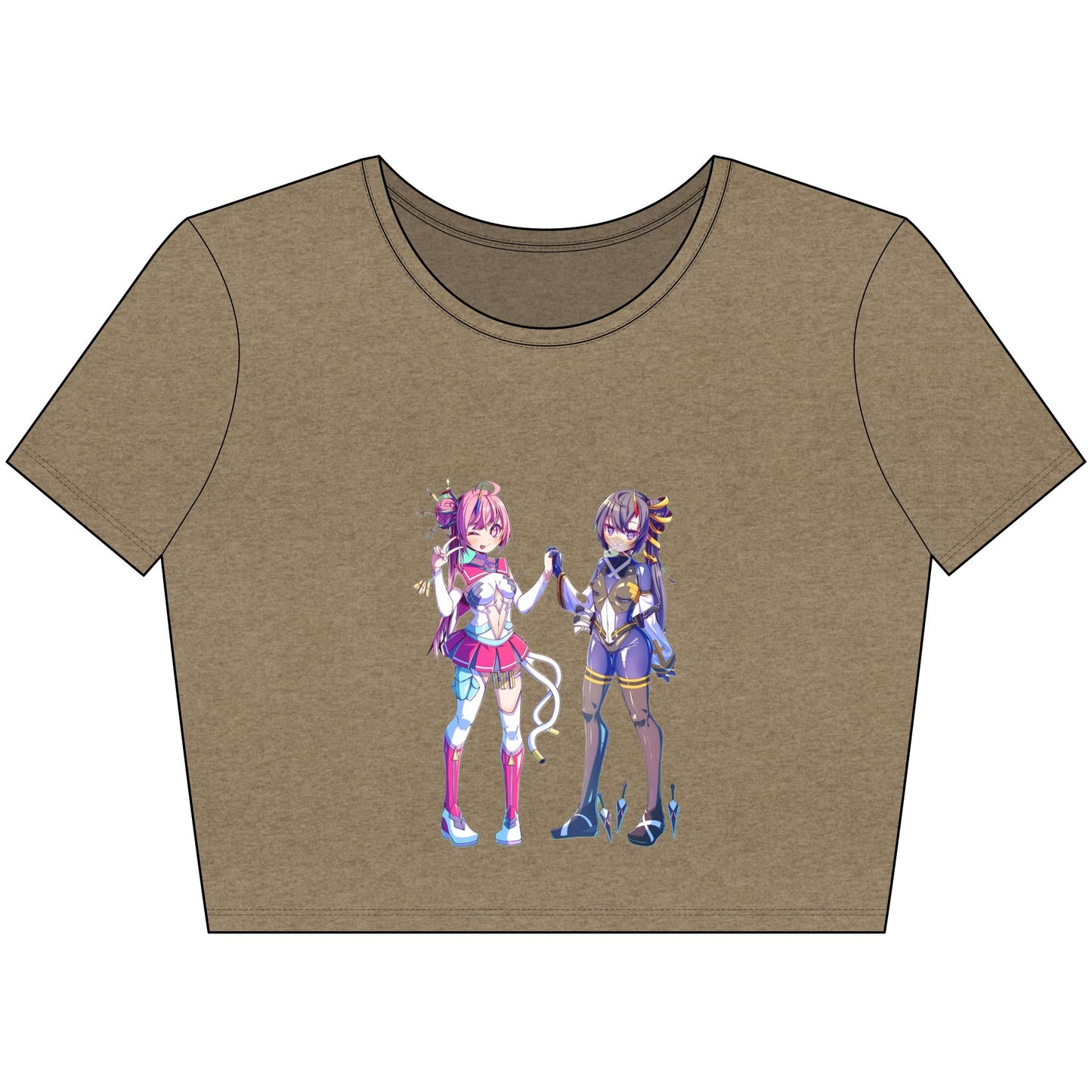 Lewd Anime-Inspired Crop Top, Trendy Women’s T-Shirt, Playful Casual Wear, Unique Gift for Anime Lovers, Fun Summer Fashion