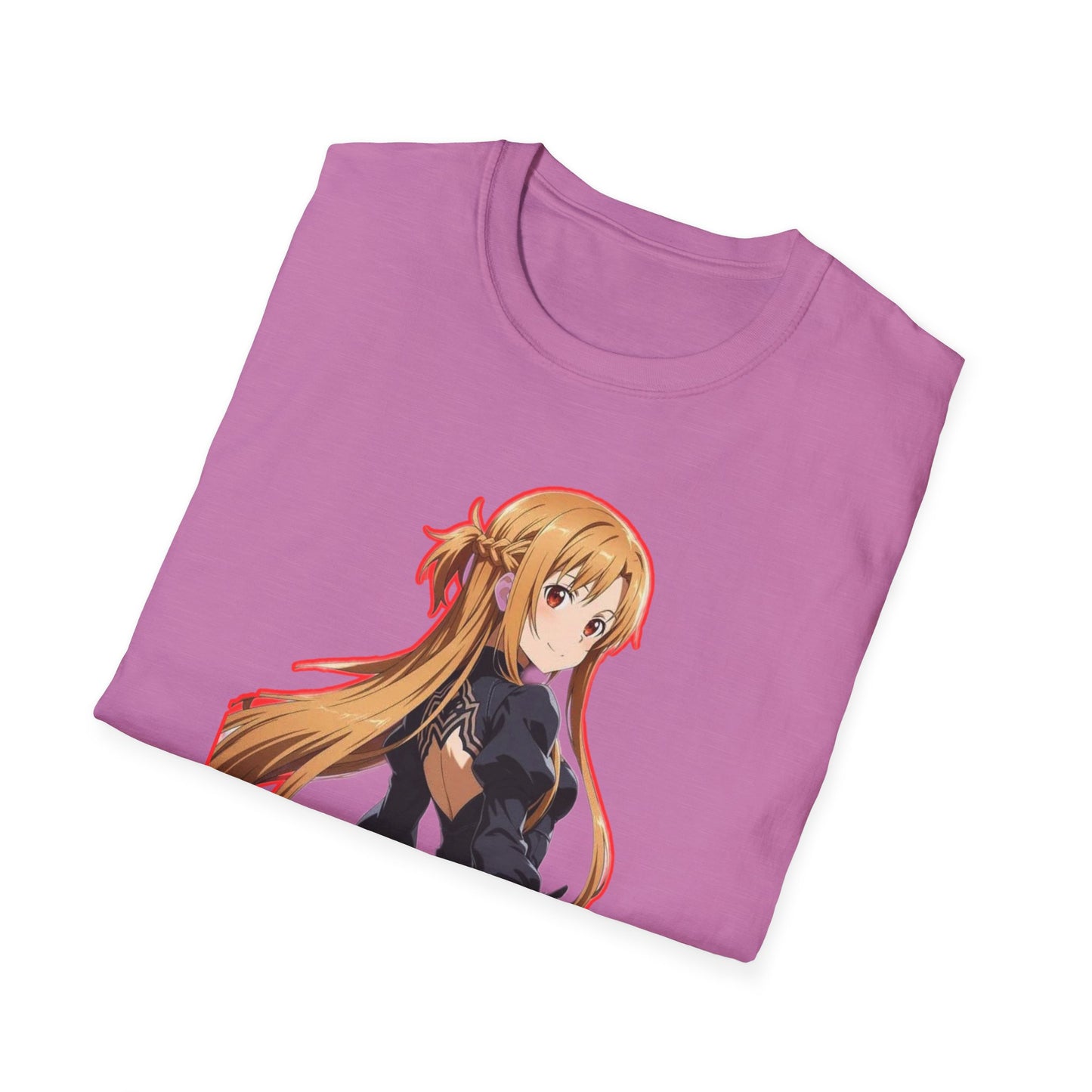 Anime-Inspired worlds of swords  Unisex Softstyle T-Shirt featuring Asuna, Casual Tee, Gift for Anime Fans, Cosplay Apparel, Perfect for Birthdays, [...]