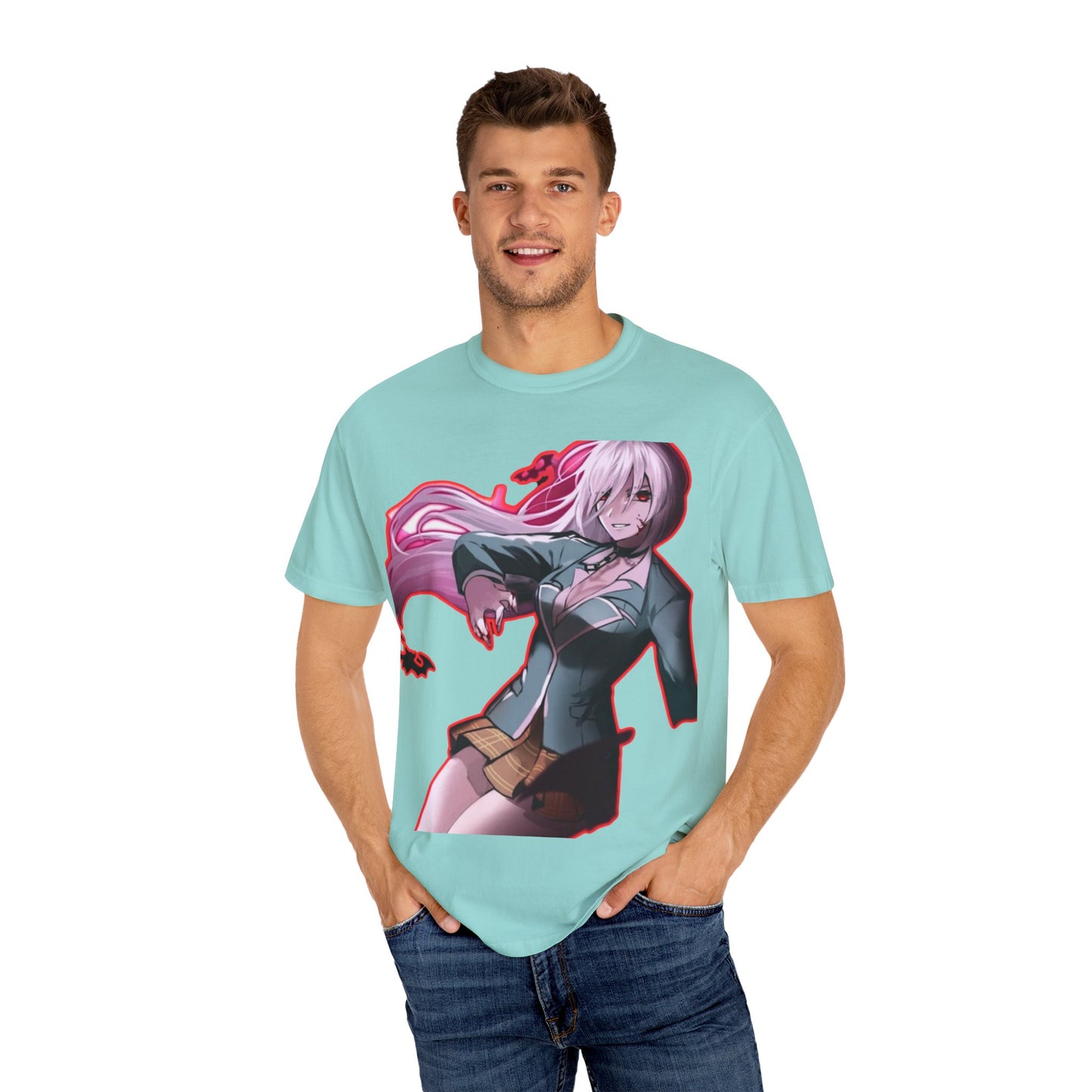 Anime-Themed T-Shirt Featuring Bold Artwork