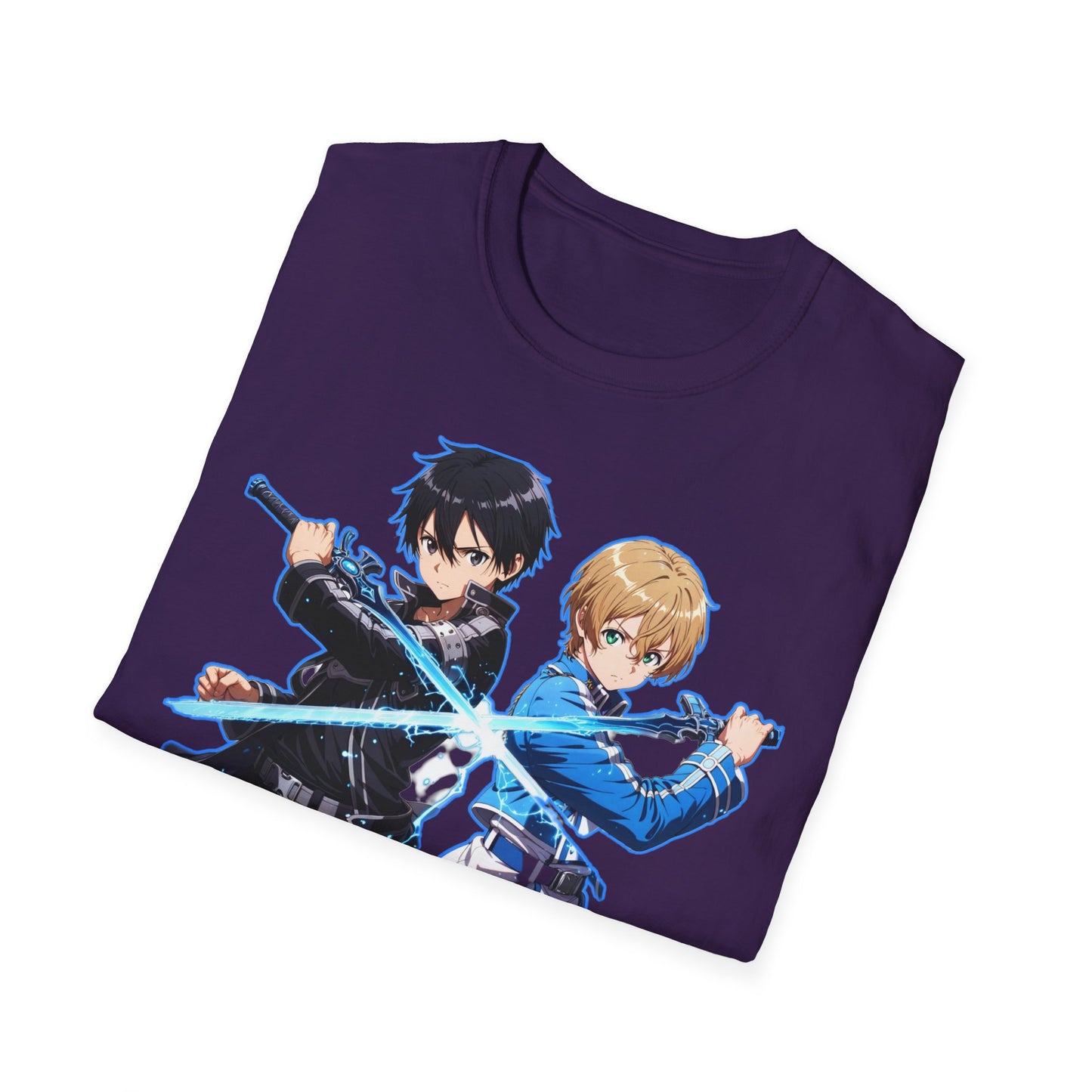 Anime-Inspired sao 10 Unisex Softstyle T-Shirt, Casual Wear, Gift for Otaku, Birthday Present, Soft Graphic Tee