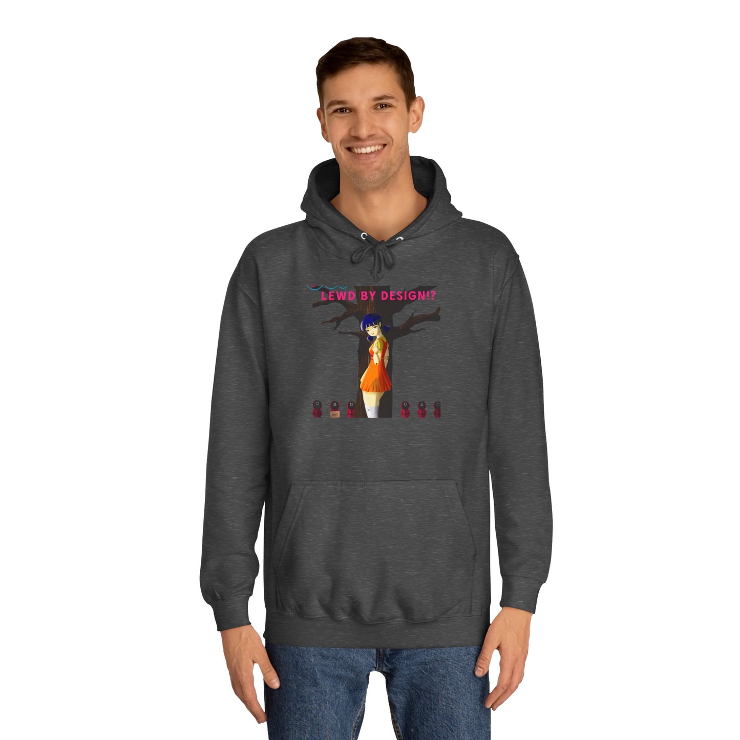 Trendy Anime College Hoodie, Cozy Unisex Sweatshirt, Perfect Gift for Students, Casual Streetwear, Unique Graphic Pullover