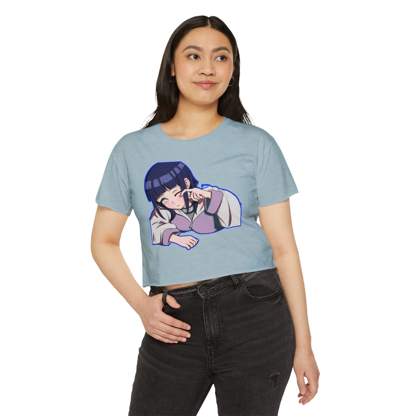 Women’s Festival Crop Naruto Top, Cute Anime Shirt, Casual Summer Tee, Trendy Graphic Top, Gifts for Her, Festival Wear