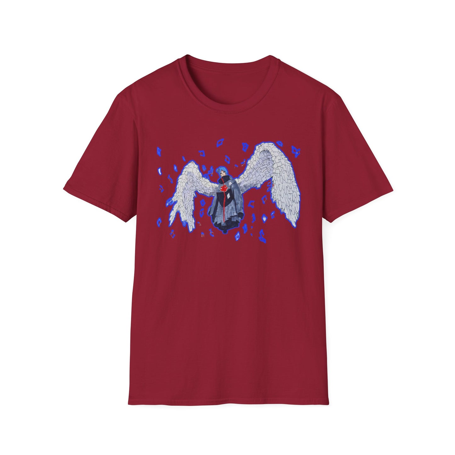 Angel Wings  Naruto Unisex Softstyle T-Shirt | Casual Aesthetic Tee for Daily Wear, Gift for Her, Art-Inspired Fashion, Unique Graphic Tee