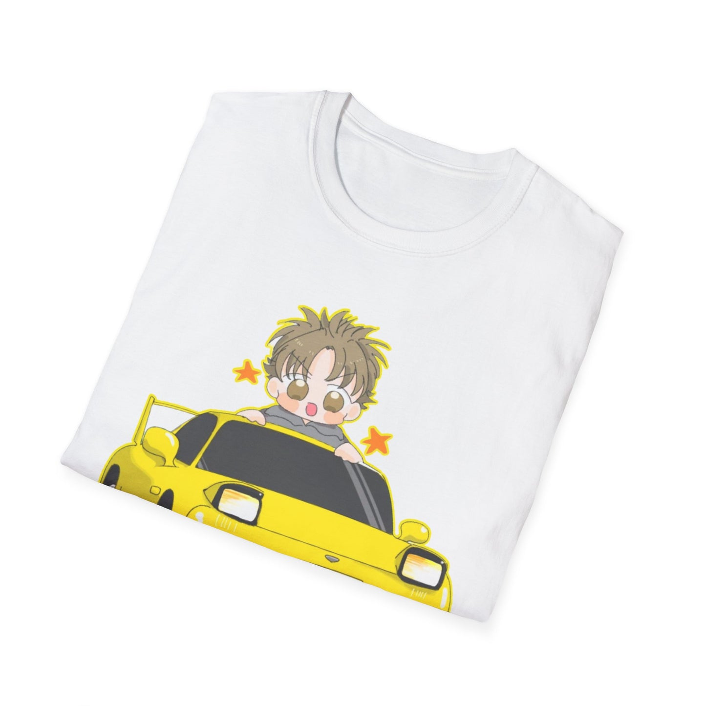 Cool Cartoon initial D 5 Car Unisex T-Shirt - Fun Gift for Car Lovers, Anime Fans, Birthday, Casual Wear, Everyday Style