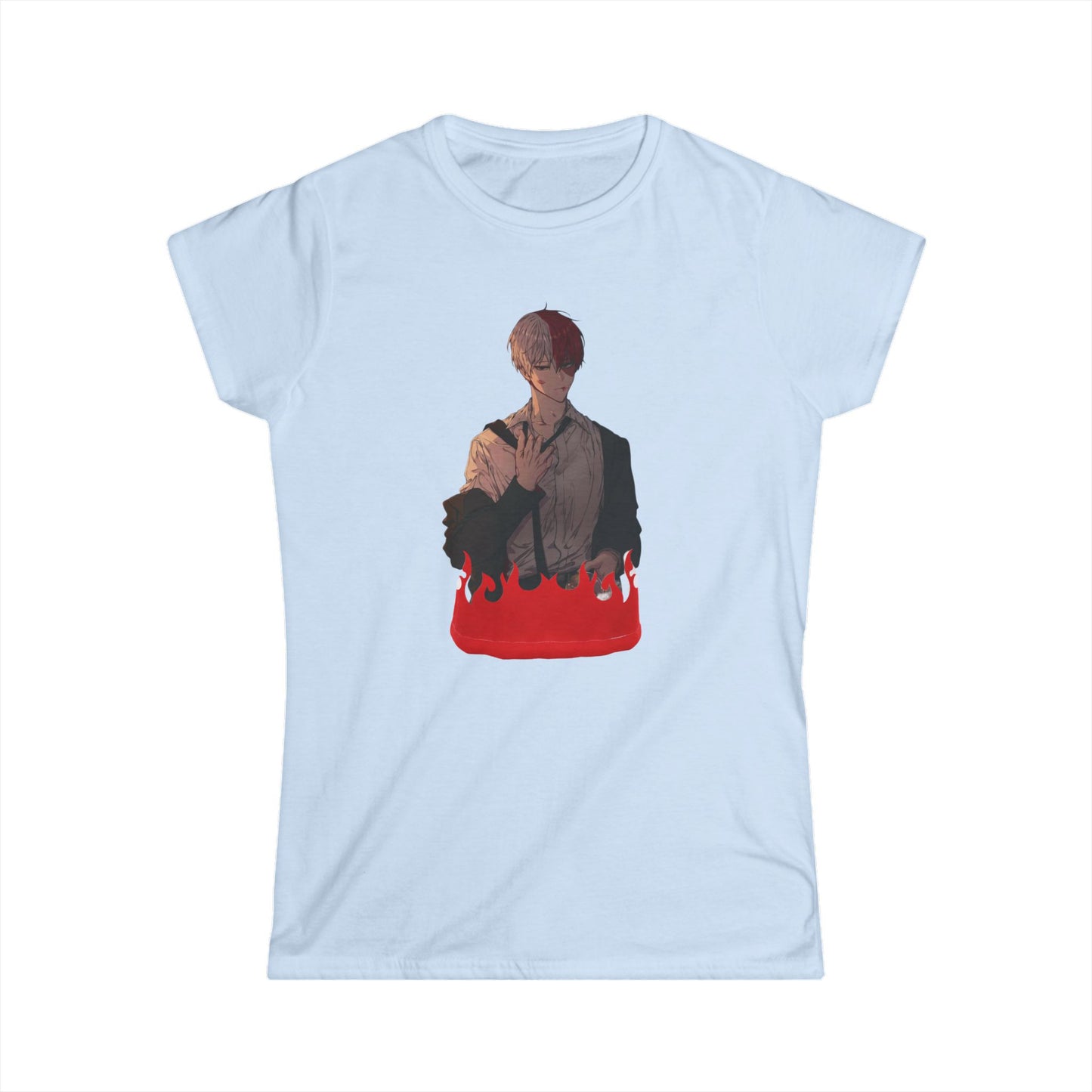 Hero life todo style 2 Tee for Fans, Casual Wear, Gift for Her, Anime Merch, Birthday Present, Cute T-Shirt