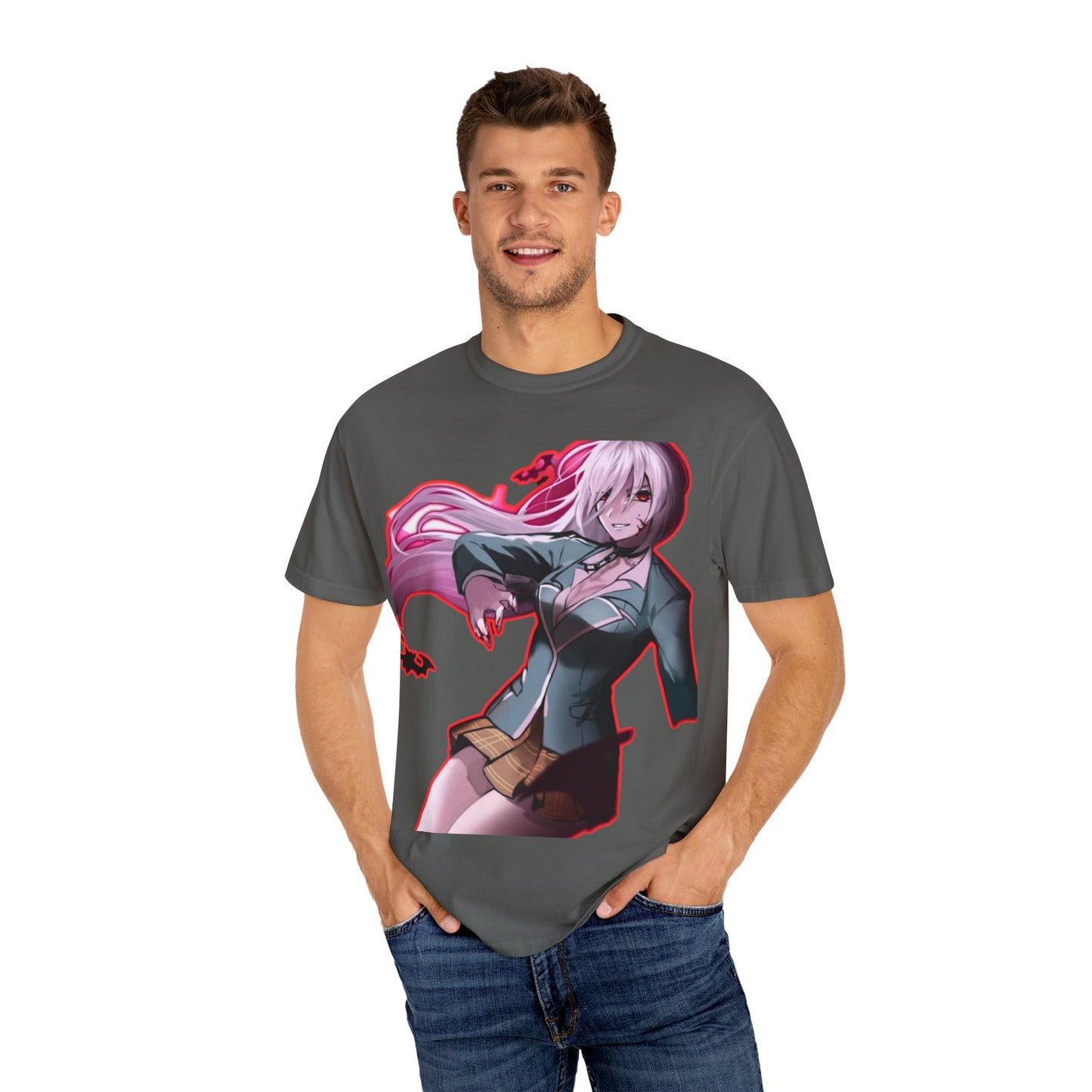 Anime-Themed T-Shirt Featuring Bold Artwork