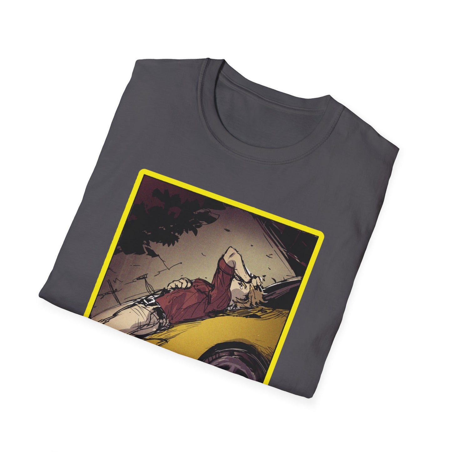 Retro Car Art initial D 11 Unisex Softstyle T-Shirt | Casual Fashion, Graphic Tee, Gift for Car Lovers, Streetwear, Vintage Aesthetic