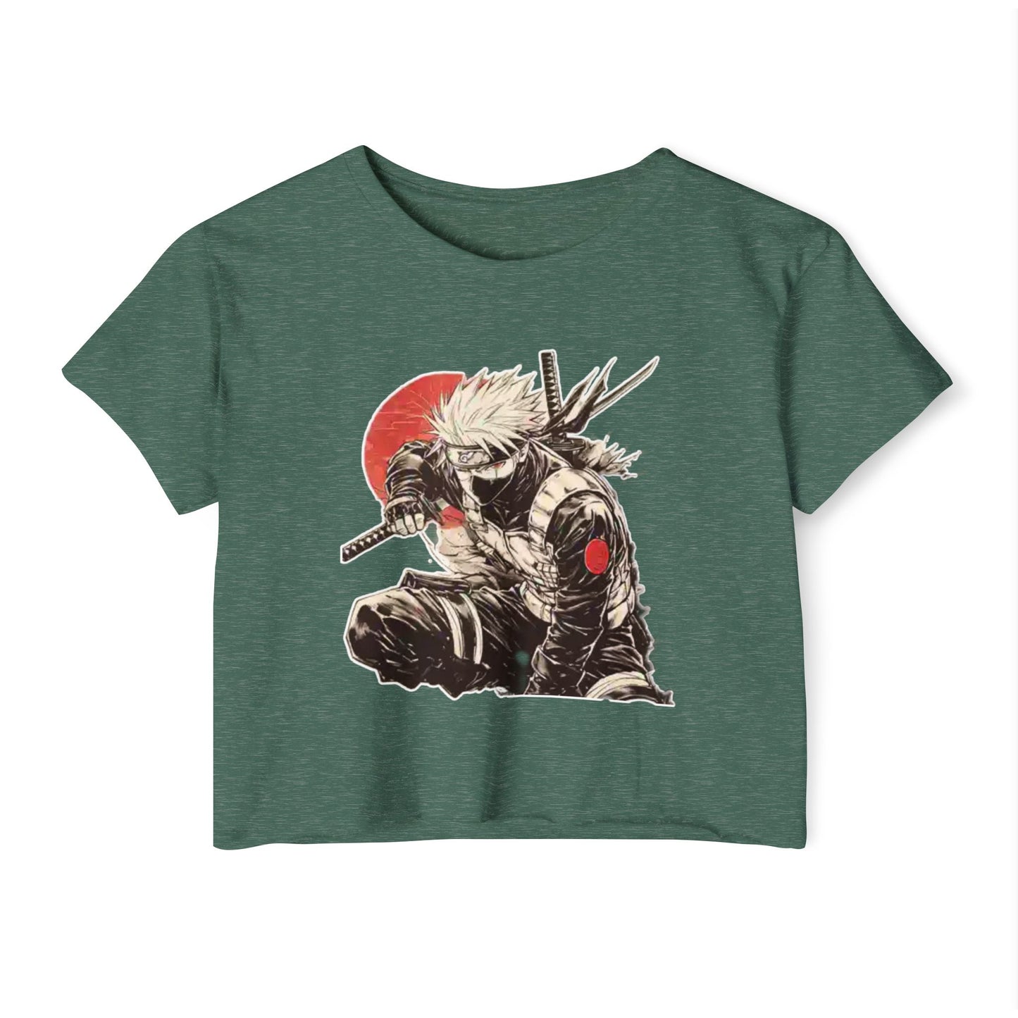 Anime-Inspired Women's naruto 2 Festival Crop Top, Trendy Crop Top, Cute Streetwear, Gift for Anime Lovers, Summer Festival Outfit, Edgy Anime Tee