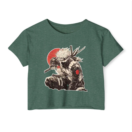 Anime-Inspired Women's naruto 2 Festival Crop Top, Trendy Crop Top, Cute Streetwear, Gift for Anime Lovers, Summer Festival Outfit, Edgy Anime Tee