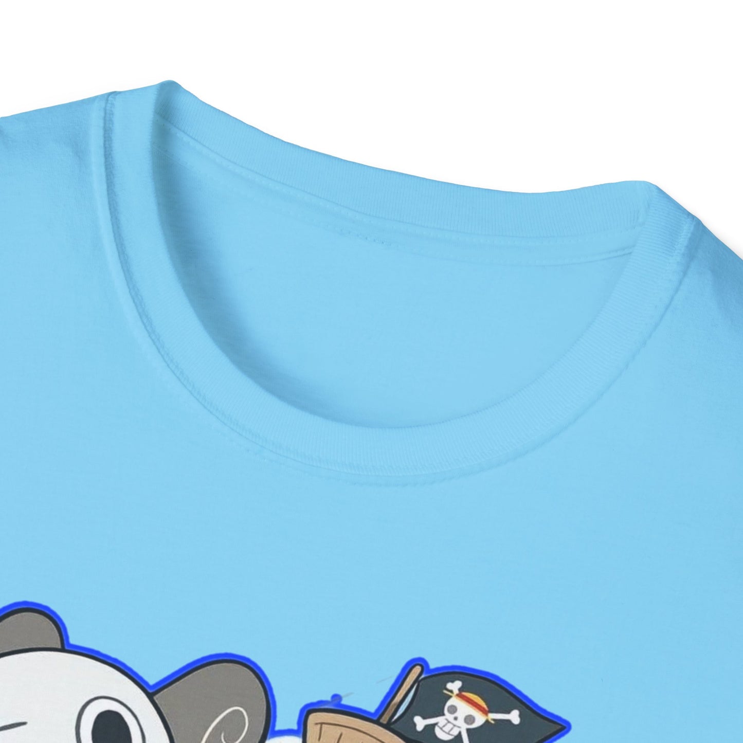 Cute Cartoon Character one piece 7 T-Shirt, Graphic Tee for Anime Lovers, Unisex Gift, Casual Wear, Softstyle Shirt