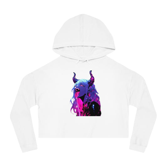 Anime-Inspired Cropped Hoodie with Unique Designs, Trendy Sweatshirt for Women, Anime Merchandise, Cool Casual Wear, Gift for Anime Lovers