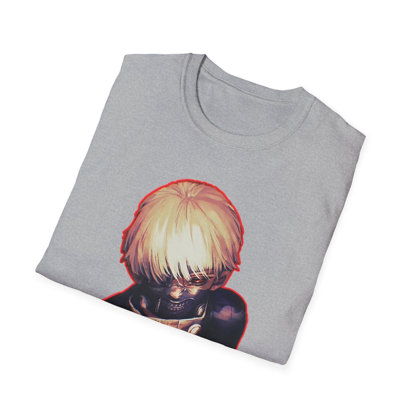 Stylish Unisex Graphic Tee tokyo ghoul style 5- Trendy Softstyle T-Shirt for Casual Wear, Gifts, Anime Fans, Everyday Comfort, Summer Outfits