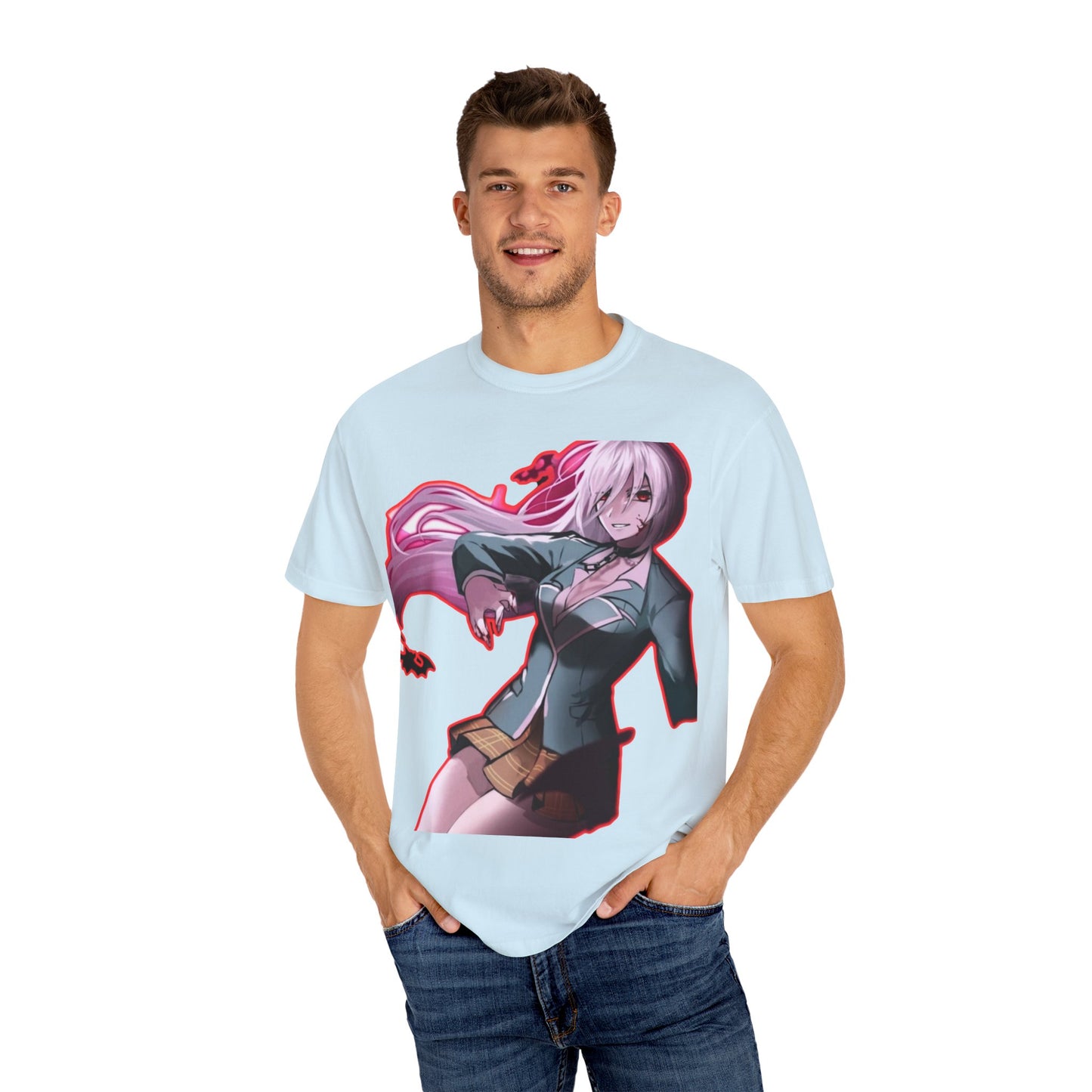 Anime-Themed T-Shirt Featuring Bold Artwork
