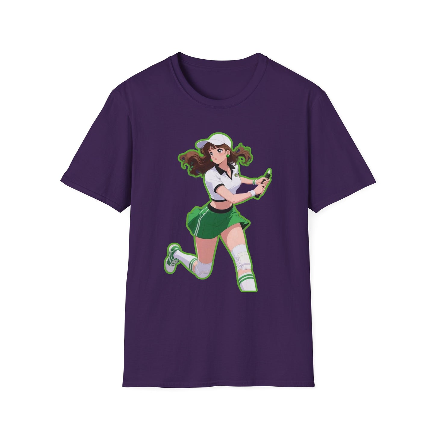Playful Anime sailor moon 4 Character T-Shirt, Unisex Softstyle Tee, Casual Graphic Shirt, Gift for Anime Lovers, Fun Everyday Wear, Otaku Merchandise