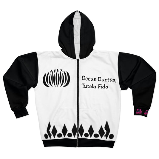 Unisex Zip Hoodie with Inspirational Quote, Cozy Sweatshirt for All Occasions, Gift for Him/Her, Everyday Wear, Fall & Winter Wardrobe