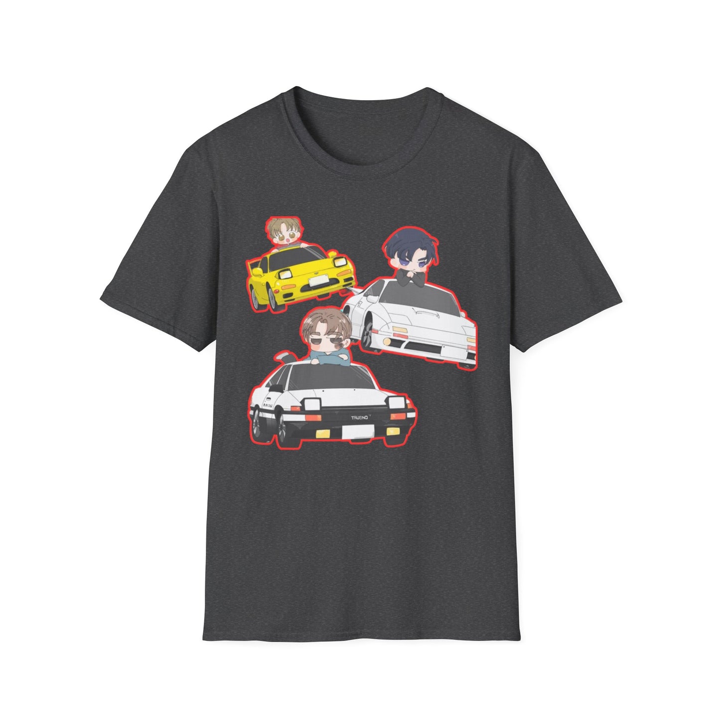 Anime Car initial D 2 Enthusiast T-Shirt, Cool Graphic Tee, Unisex Design, Perfect Gift for Gamers, Casual Streetwear, Fun Summer Shirt